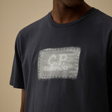 C.P. Company Jersey Short Sleeve Logo Label T-Shirt - Midnight Navy