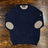 Three-Stroke Ulf Crew Neck Jumper - Navy