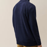 C.P. Company Lambswool Half Button Lens Sweater - Total Eclipse