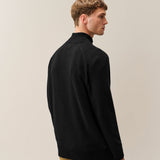 C.P. Company Lambswool Half Button Lens Sweater - Black