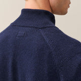 C.P. Company Lambswool Half Button Lens Sweater - Total Eclipse
