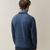 C.P. Company Fleece Knit Lens Contrast Crewneck Sweater - Orion Blue