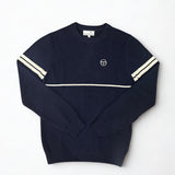 Sergio Tacchini Orion Knitted Jumper - Maritime Blue/Gardenia