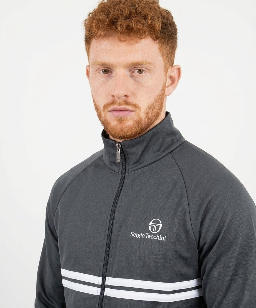 Sergio Tacchini New Dallas Track Top - Turbulence/White/Black
