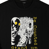 Three-Stroke x MU Archive Stand Up T-Shirt - Black