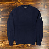 Three-Stroke Denny Crew Neck Jumper - Navy