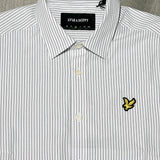 Lyle & Scott Twin Stripe Shirt - White/Dark Navy