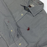 U.S. Polo Assn. French Collar Mini Stripe Shirt - Navy
