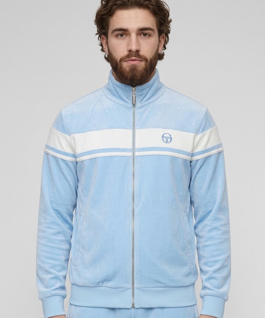Sergio Tacchini Damarindo Velour - Skyway/White