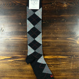 In The Box Argyle Socks - Nero/Grigio Scuro