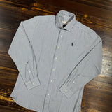 U.S. Polo Assn. Camicia a Righe in Flanella di Cotone - Navy