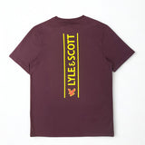 Lyle & Scott Printed Back T-Shirt - Burgundy