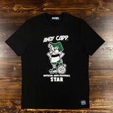 Andy Capp Anti Football Star T-Shirt - Black