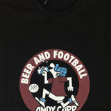 Andy Capp Beer and Football - Black/Wine/Sky