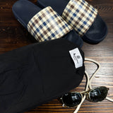 Aquascutum Active Beach Check Pocket Swimshort - Black