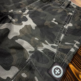 Three-Stroke Combat Camo Cargo Shorts - Urban