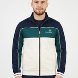 Sergio Tacchini Spiga Track Top - Maritime Blue/Deep Teal/Gardenia
