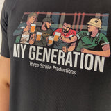 Three-Stroke My Generation T-Shirt - Black