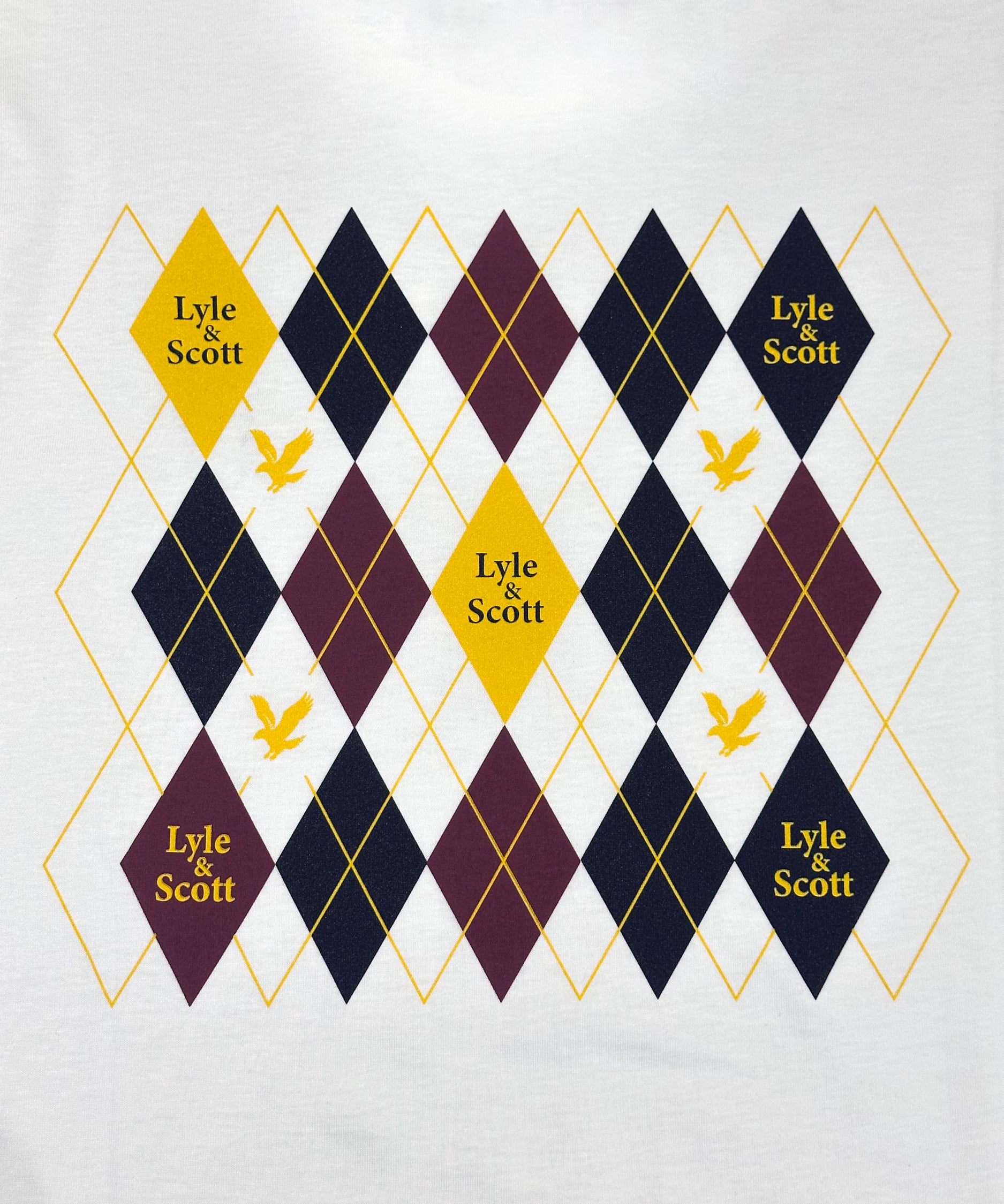 Lyle & Scott Argyle T-Shirt - White