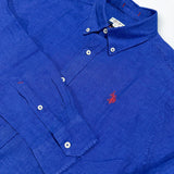 U.S. Polo Assn. Slim Fit Linen Shirt - Royal Blue
