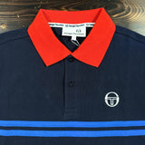 Sergio Tacchini Supermac Polo Shirt - Maritime Blue/Adrenaline Rush/Nautical Blue