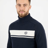 Sergio Tacchini Damarindo Knit Turtle Neck - Maritime Blue/Gardenia