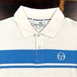 Sergio Tacchini Young Line Polo Shirt - Gardenia/Azure Blue