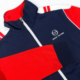 Sergio Tacchini Drive Track Top - Maritime Blue/Adrenaline Rush