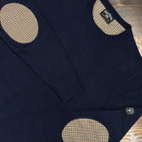 Three-Stroke Ulf Crew Neck Jumper - Navy