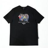 Three-Stroke Side by Side T-Shirt - Black