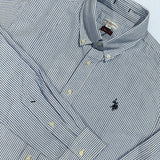 U.S. Polo Assn. Button Down Stripe Shirt - Blue