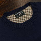 Three-Stroke Ulf Crew Neck Jumper - Navy
