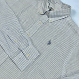 U.S. Polo Assn. Linen Stripe Shirt - Sky