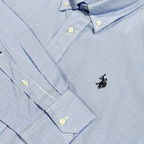 U.S. Polo Assn. Heron Regular Fit Stripe Shirt - White/Sky