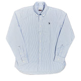 U.S. Polo Assn. Heron Regular Fit Stripe Shirt - White/Sky