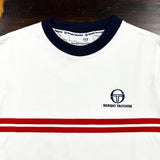 Sergio Tacchini Supermk2 T-Shirt - White/Adrenaline Rush