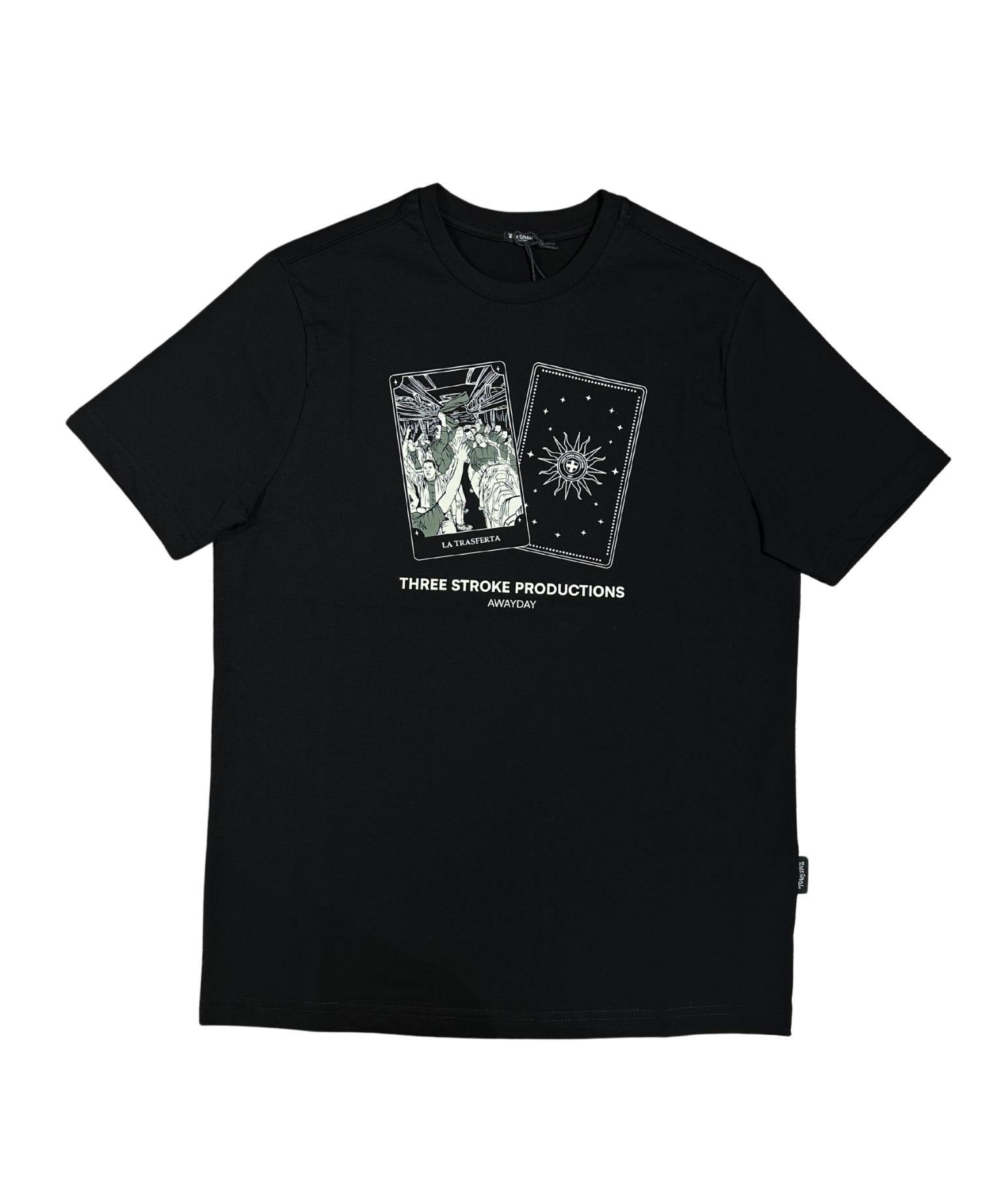 Three-Stroke Awayday T-Shirt - Black