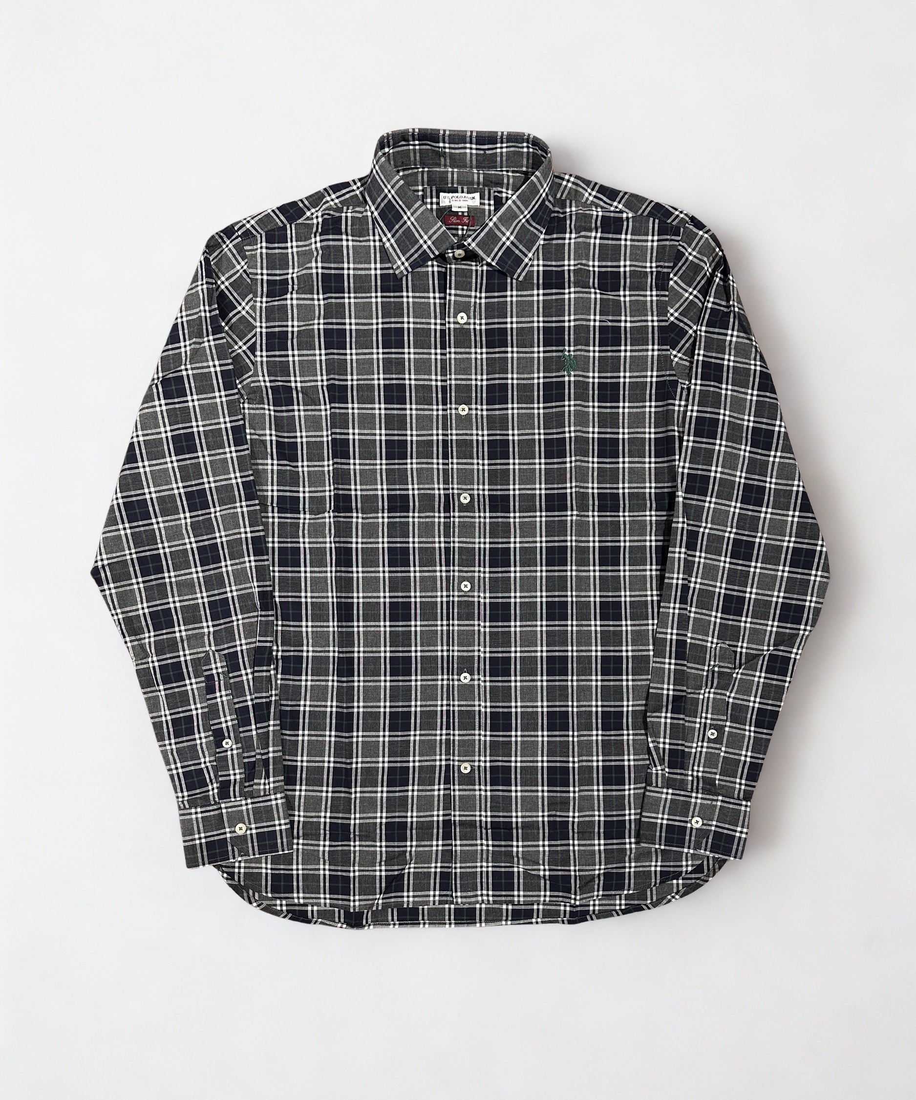 U.S. Polo Assn. Luan Tartan Shirt - Navy/Grey