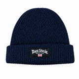 Three-Stroke Angler Beanie - Navy