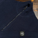 Three-Stroke Craig Full Zip Jumper - Navy