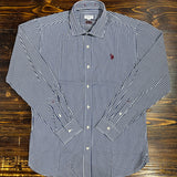 U.S. Polo Assn. Camicia Slim Fit a Quadri - White/Navy