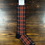 In The Box Tartan Socks - Orange