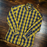 U.S. Polo Assn. Camicia in Cotone - Yellow Tartan