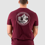 Three-Stroke Fireman T-Shirt - Burgundy