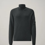 C.P. Company Re-Wool Lens Turtleneck Sweater - Raven