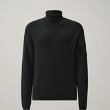 C.P. Company Re-Wool Lens Turtleneck Sweater - Black