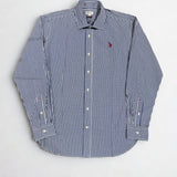 U.S. Polo Assn. Grady Slim Fit Check Shirt - White/Navy