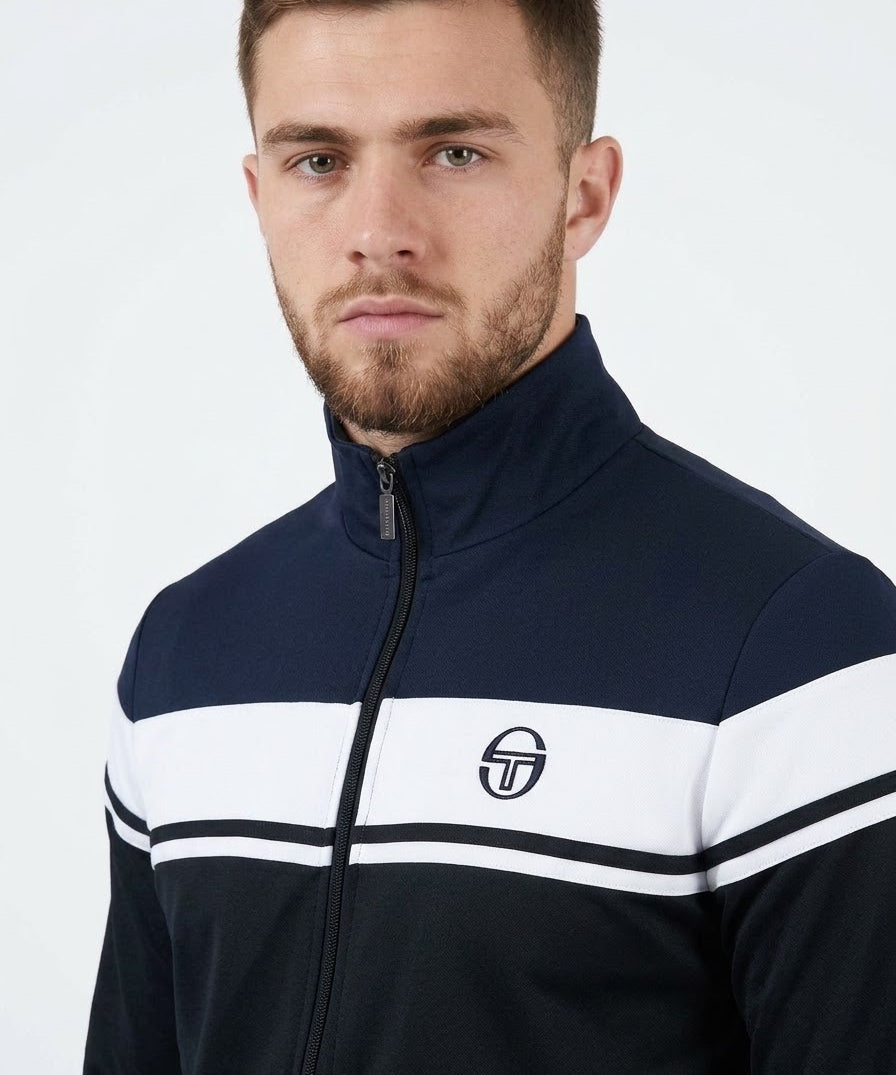 Sergio Tacchini Damarindo Track Top - Maritime Blue/White/Black