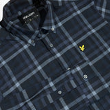 Lyle & Scott Tonal Check Shirt - Dark Navy