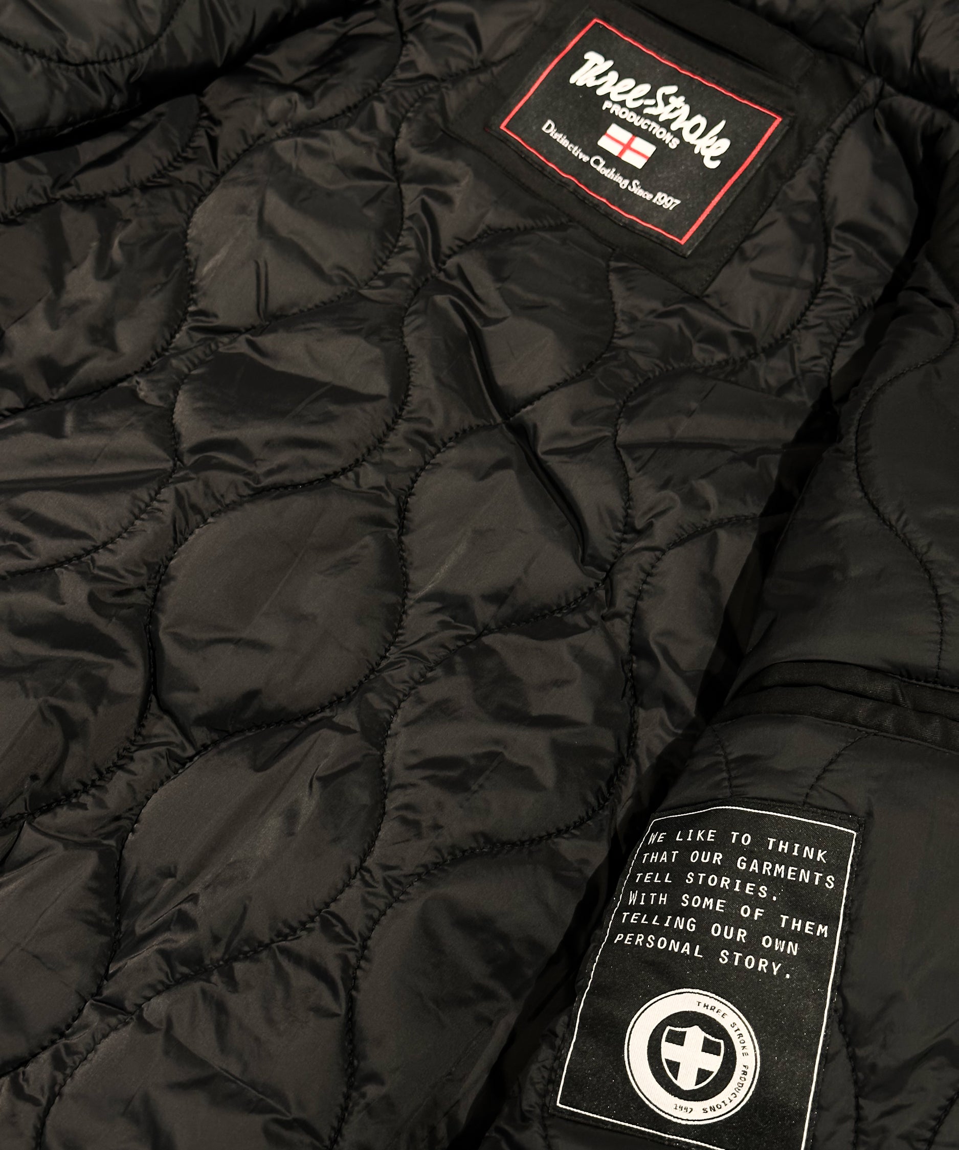 Three-Stroke Tramontana Bomber Jacket - Black